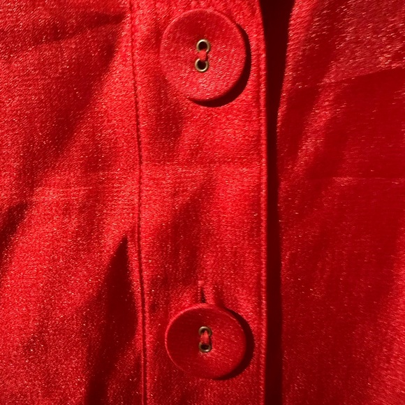 Multiples Vibrant Red Button-Up Jacket - Picture 6 of 8
